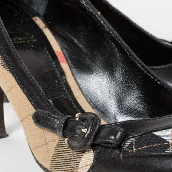 Burberry House Check Canvas Heels - Picture 7 of 10